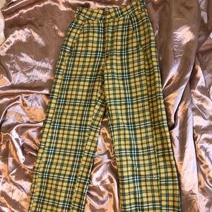 Plaid trousers